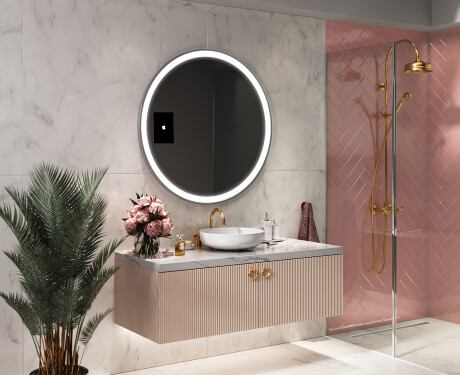Miroir rond salle de bain SMART L76 Apple - Artforma