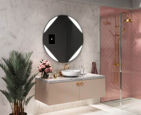 SMART Miroir salle de bain rond L114 Apple #11