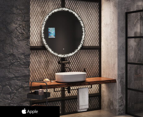 Miroir rond salle de bain SMART L115 Apple #1