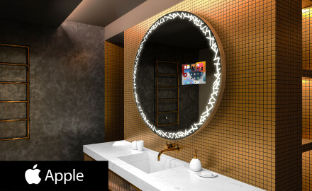 Miroir rond salle de bain SMART L115 Apple