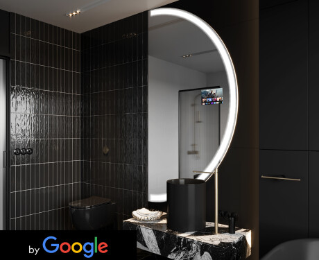 SMART Miroir salle de bain rond A222 Google #1