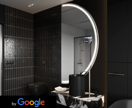 Miroir rond salle de bain SMART A223 Google