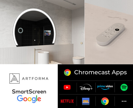 Miroir rond salle de bain SMART W222 Google #2