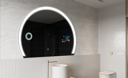 Miroir rond salle de bain SMART W222 Google
