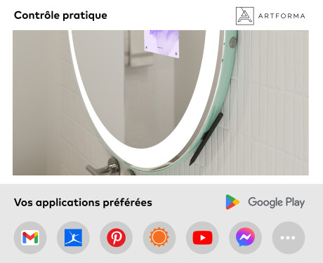 SMART Miroir salle de bain rond L76 Samsung #3