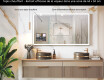Miroir LED moderne arrondi avec cadre iPad Displine L146 #7