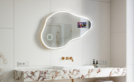 Miroir irrégulier salle de bain SMART P222 Google