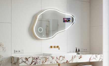 Miroir irrégulier salle de bain SMART P223 Google