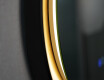 Miroir rond avec cadre en métal et éclairage LED #6