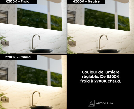 Miroir de Salle de Bain LED Intelligent et Arrondi SmartScreen 21,5” #4