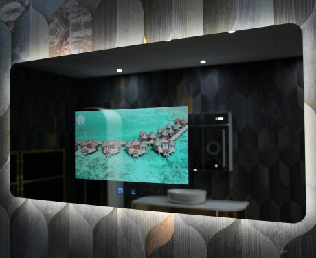 Miroir de Salle de Bain LED Intelligent et Arrondi SmartScreen 21,5” #6