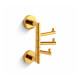 CLASSIC - Crochet porte-serviettes / triple, pivotant / doré brillant #1