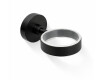 CLASSIC - Support pour tasse 80.003/003.1, porte-savon 80.004/004.1 / noir mat / * verre à commander séparément