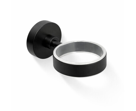 CLASSIC - Support pour tasse 80.003/003.1, porte-savon 80.004/004.1 / noir mat / * verre à commander séparément