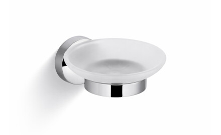 CLASSIC - Porte-savon / chrome, verre mat