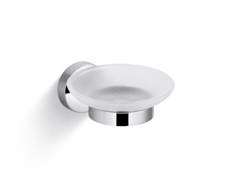 CLASSIC - Porte-savon / chrome, verre mat