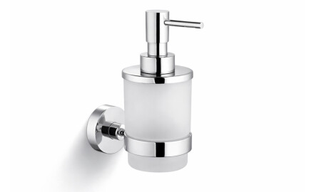 CLASSIC - Distributeur de savon liquide / verre dépoli / chrome