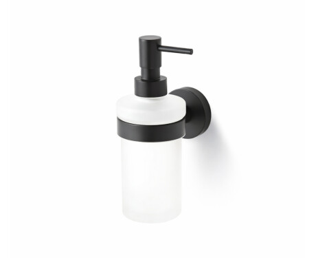 CLASSIC - Distributeur de savon liquide / verre dépoli / noir mat