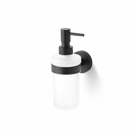 CLASSIC - Distributeur de savon liquide / verre dépoli / noir mat #1