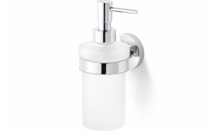 CLASSIC - Distributeur de savon liquide / verre dépoli / chrome