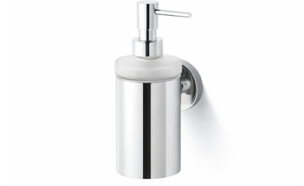 CLASSIC - Distributeur de savon liquide / boîtier métallique, verre dépoli / chrome