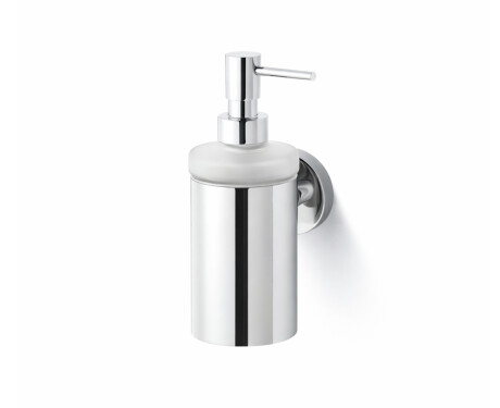 CLASSIC - Distributeur de savon liquide / boîtier métallique, verre dépoli / chrome