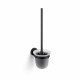 CLASSIC - Brosse de WC suspendue / verre dépoli / noir mat #1