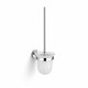 CLASSIC - Brosse de WC suspendue / verre dépoli / chrome #1