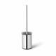 CLASSIC - Brosse de WC basse sur pied / récipient en métal, insert en verre / chrome #1
