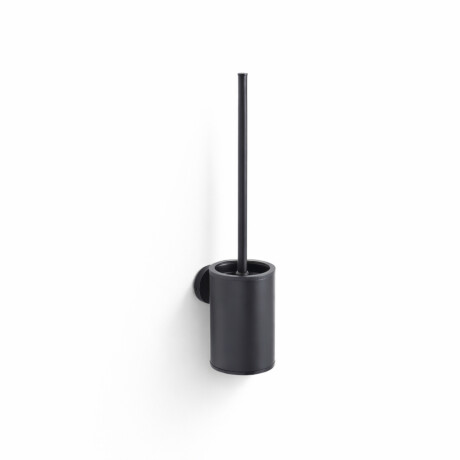 CLASSIC - Brosse de WC basse à suspendre / réservoir en métal, cartouche en plastique / noir mat #1