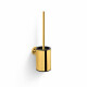 CLASSIC - Brosse de WC basse à suspendre / récipient en métal, recharge en plastique / finition dorée brillante #1
