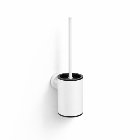 CLASSIC - Brosse de WC basse à suspendre / réservoir en métal, cartouche en plastique / blanc mat #1