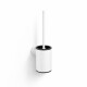 CLASSIC - Brosse de WC basse à suspendre / réservoir en métal, cartouche en plastique / blanc mat #1