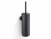 CLASSIC - Brosse de WC haute à suspendre / réservoir en métal, cartouche en plastique / noir mat