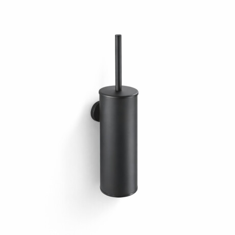 CLASSIC - Brosse de WC haute à suspendre / réservoir en métal, cartouche en plastique / noir mat #1