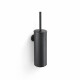CLASSIC - Brosse de WC haute à suspendre / réservoir en métal, cartouche en plastique / noir mat #1