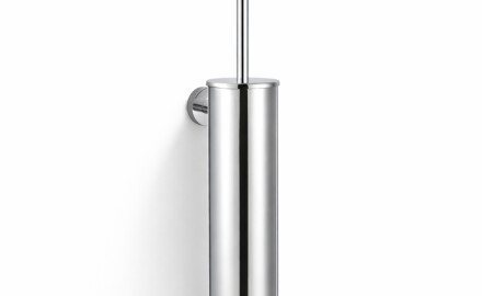 CLASSIC - Brosse de WC haute à suspendre / réservoir en métal, cartouche en plastique / chrome
