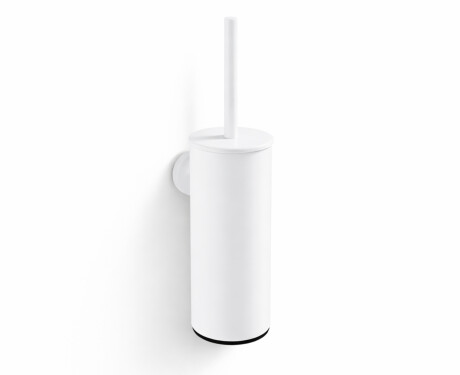 CLASSIC - Brosse de WC haute à suspendre / réservoir en métal, cartouche en plastique / blanc mat