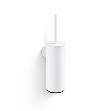 CLASSIC - Brosse de WC haute à suspendre / réservoir en métal, cartouche en plastique / blanc mat #1