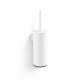 CLASSIC - Brosse de WC haute à suspendre / réservoir en métal, cartouche en plastique / blanc mat #1