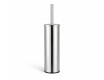 CLASSIC - Brosse de WC haute sur pied / cuvette en métal, cartouche en plastique / chromé