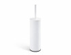 CLASSIC - Brosse de WC haute sur pied / cuvette en métal, cartouche en plastique / blanc mat
