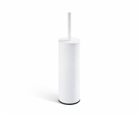 CLASSIC - Brosse de WC haute sur pied / cuvette en métal, cartouche en plastique / blanc mat
