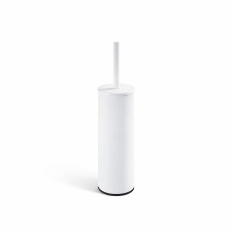 CLASSIC - Brosse de WC haute sur pied / cuvette en métal, cartouche en plastique / blanc mat #1