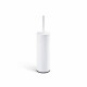CLASSIC - Brosse de WC haute sur pied / cuvette en métal, cartouche en plastique / blanc mat #1