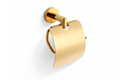 CLASSIC - Porte-papier toilette / avec cache / doré brillant