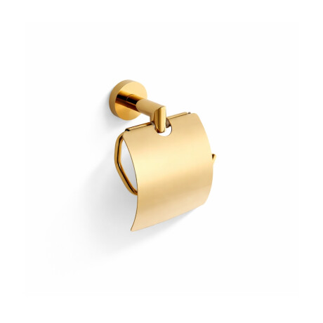 CLASSIC - Porte-papier toilette / avec cache / doré brillant #1