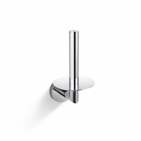 CLASSIC - Support avec rosace pour rouleau de papier toilette de rechange / chrome #1