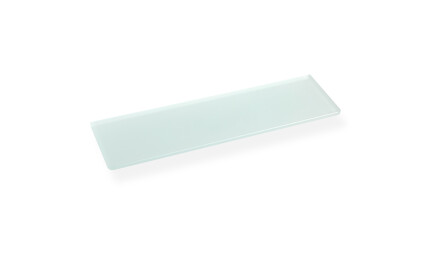 CLASSIC - Étagère 40 à placer sous un miroir, sans poignées / verre dépoli