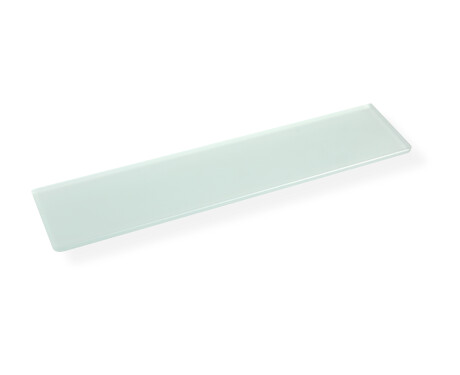 CLASSIC - Étagère 60 à placer sous un miroir, sans poignées / verre dépoli